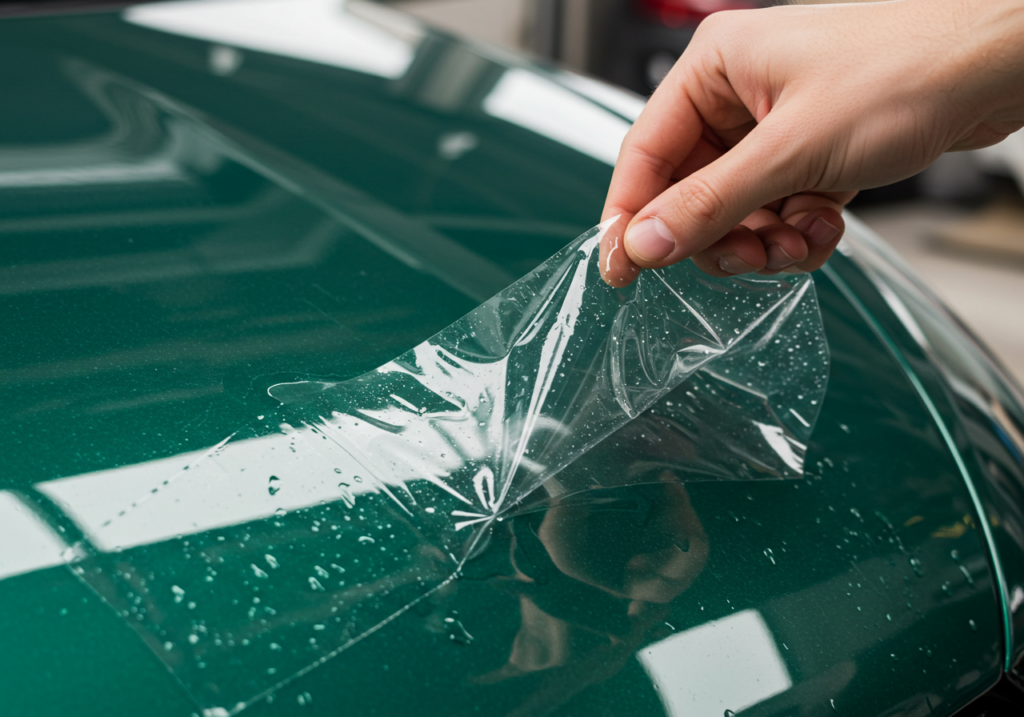 Removing car protection film